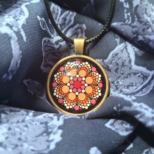 Lesbian Pride Flag Necklace OR Pin image 0