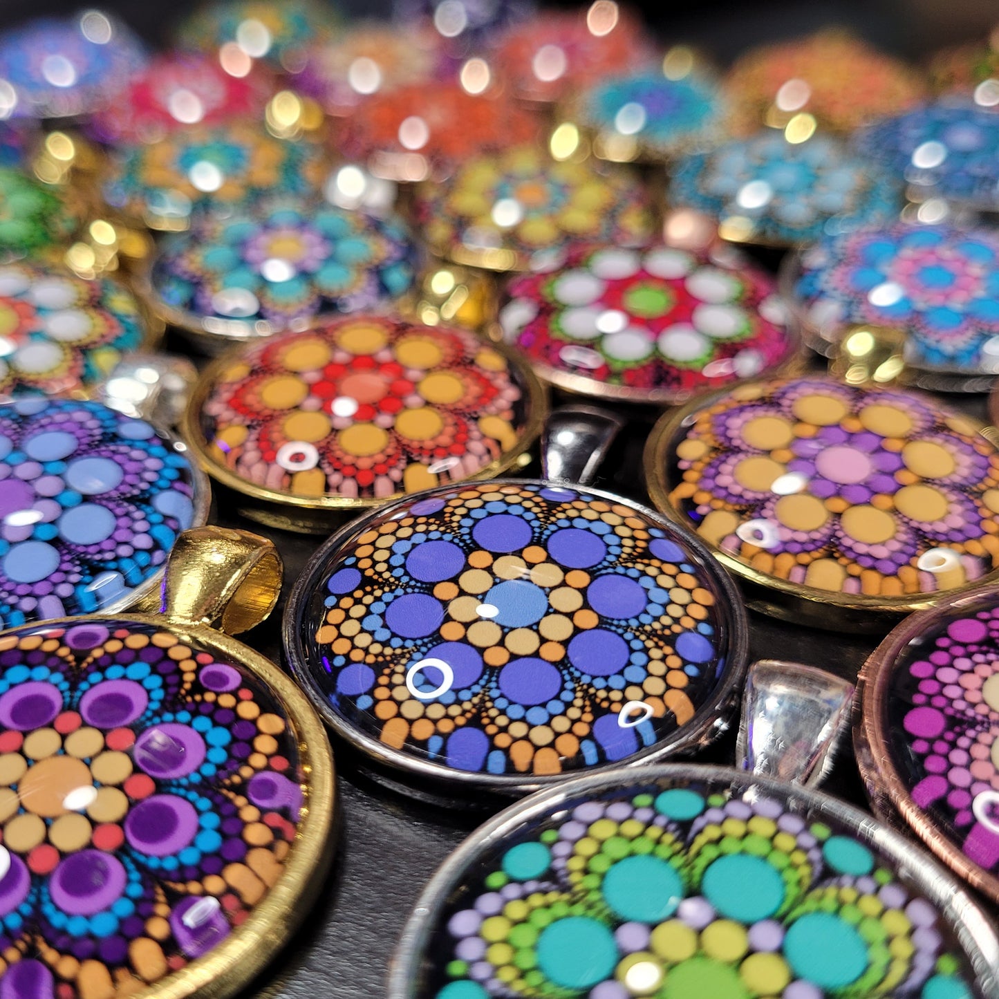 Custom Necklace Pendant Synesthesia Portrait image 0