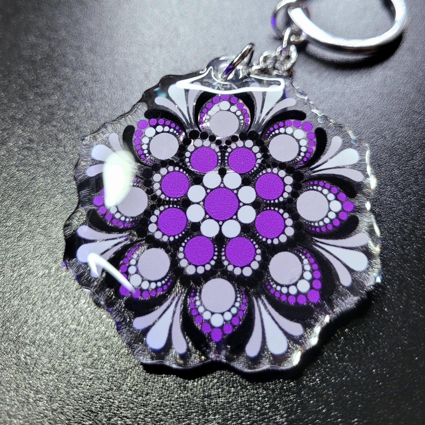 Asexual Pride Keychain image 0