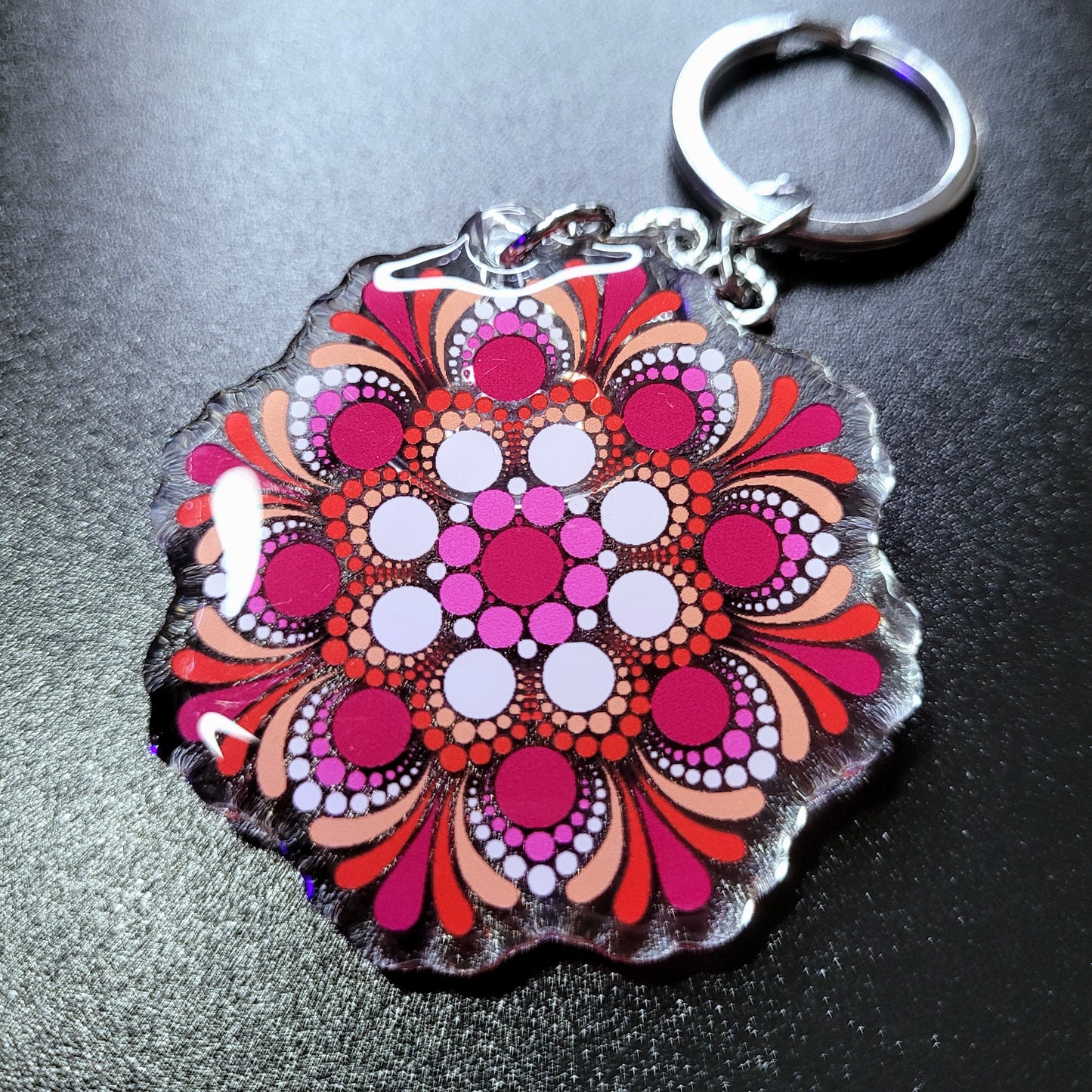 Lesbian Pride Keychain image 0