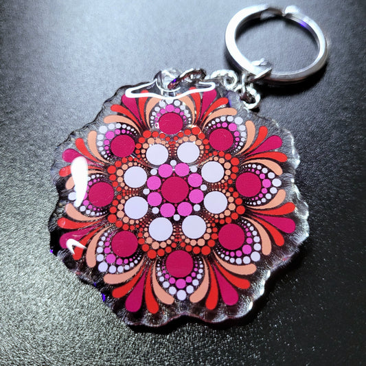 Lesbian Pride Keychain  image 0