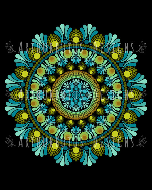 Free Bird (Lynrd Skynyrd) Synesthesia Portrait - Digital Print