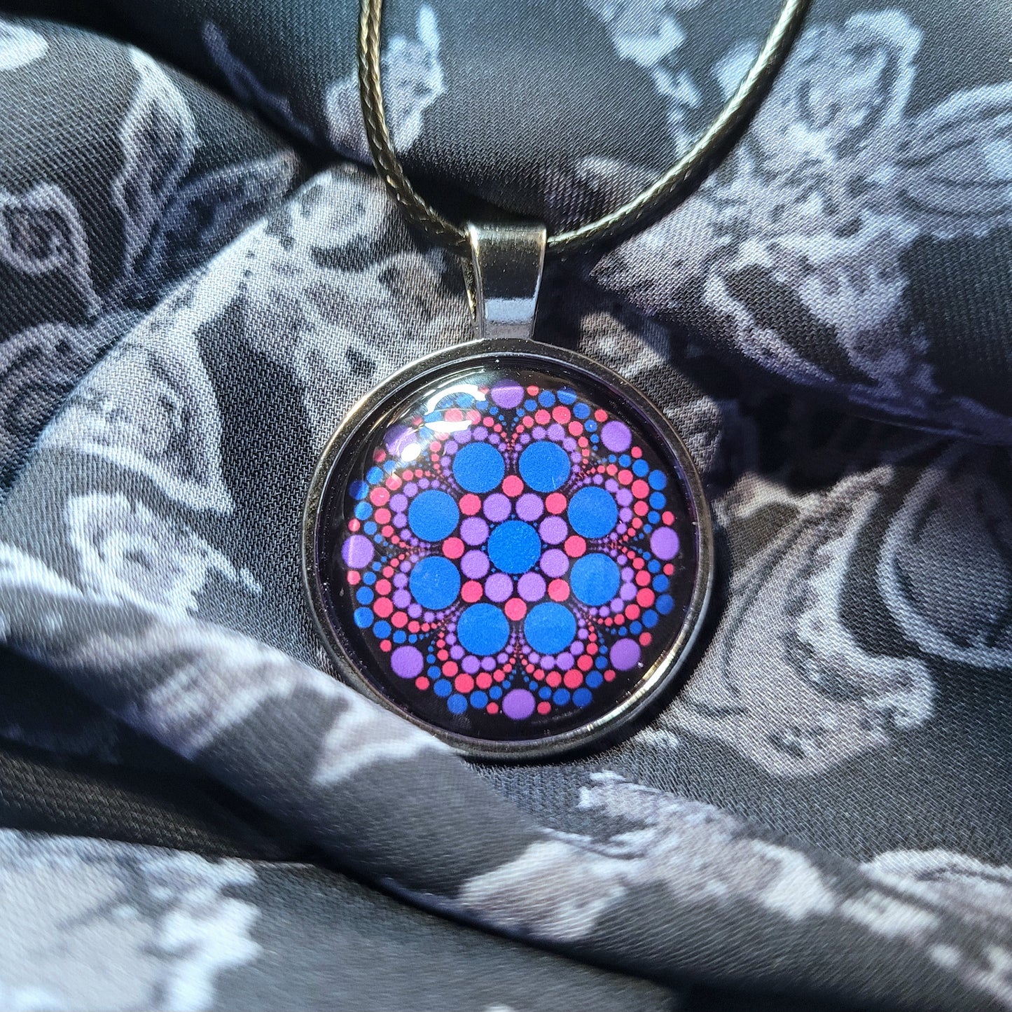 Bisexual Pride Flag Necklace OR Pin image 0