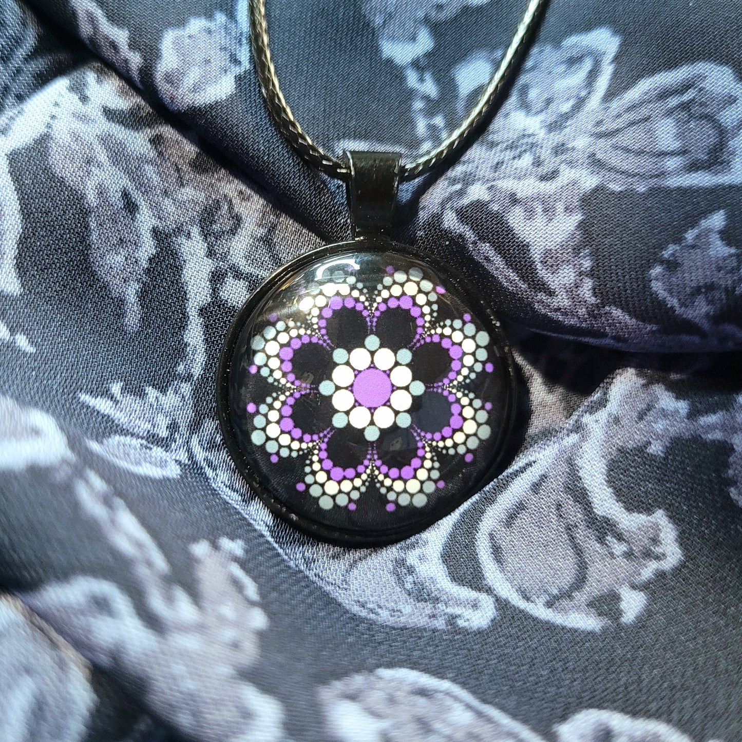 Asexual Pride Flag Necklace OR Pin image 0