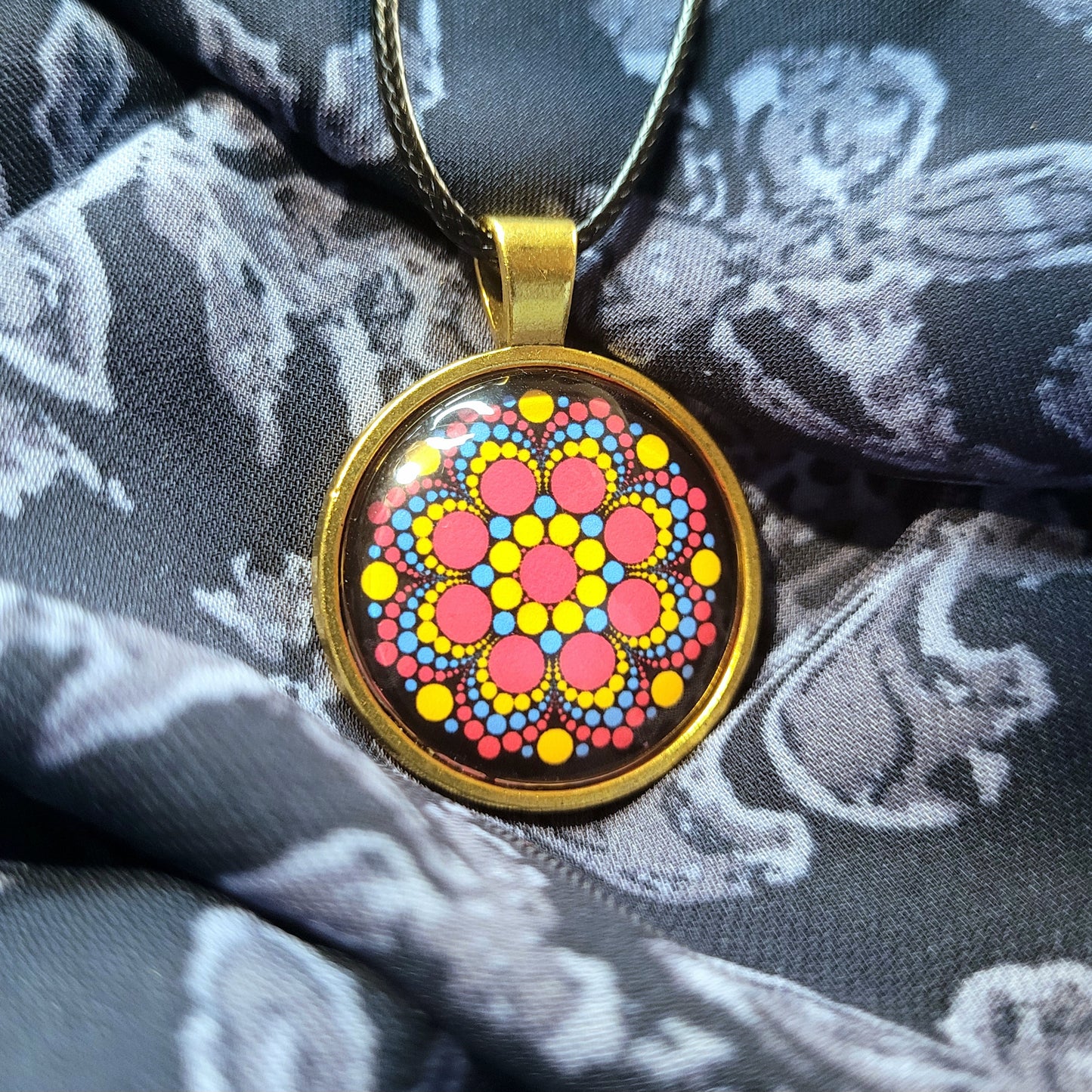 Pansexual Pride Flag Necklace OR Pin image 0