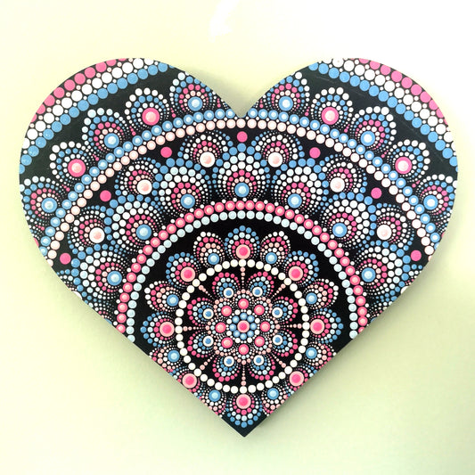 9" Wooden Heart Custom Name Portrait image 1