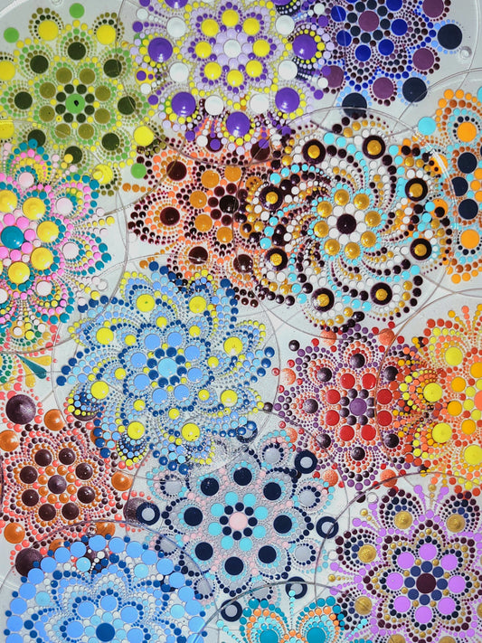 Custom Synesthesia Name Portrait: Acrylic Ornament image 0