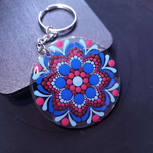 Custom Keychain Synesthesia Portrait image 1