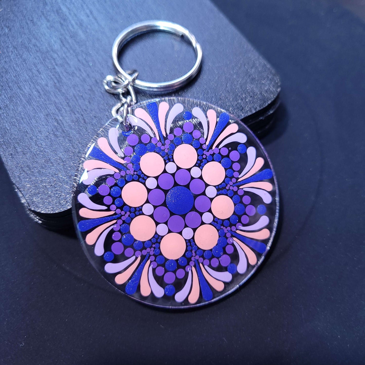 Custom Keychain Synesthesia Portrait image 6