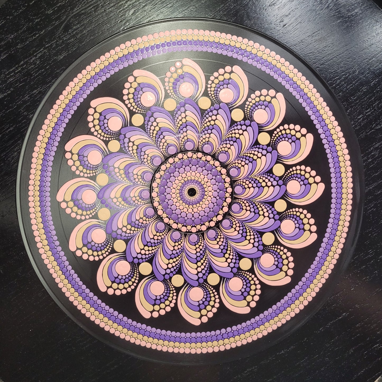 "Lover" by Taylor Swift Hand Painted Vinyl LP image 0