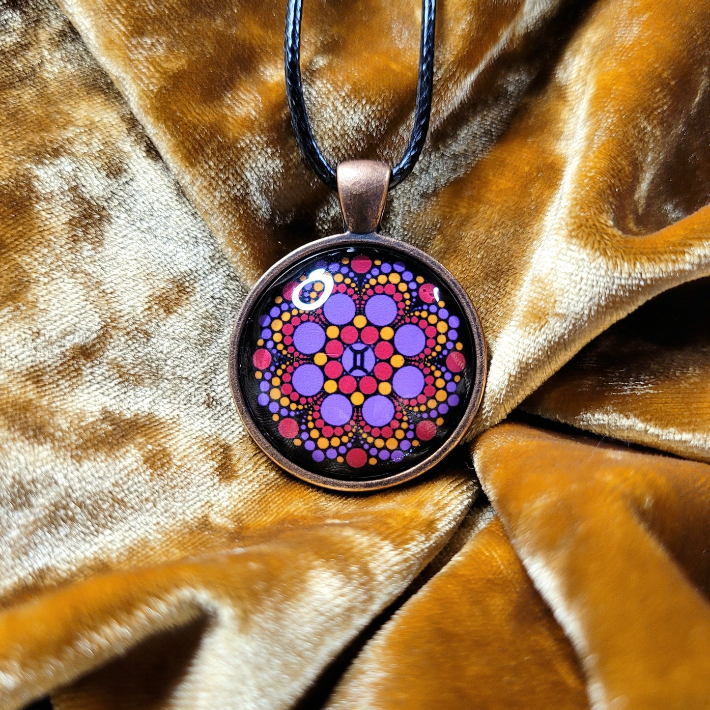 GEMINI Synesthesia Portrait Pendant image 0