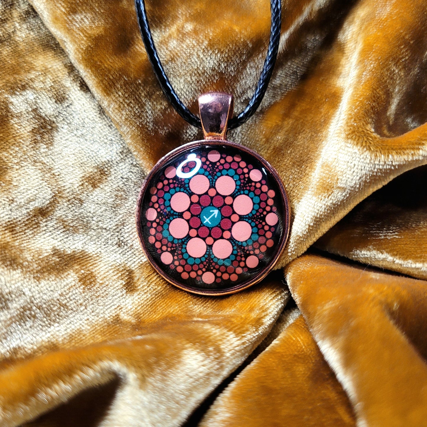 SAGITTARIUS Synesthesia Portrait Pendant image 0