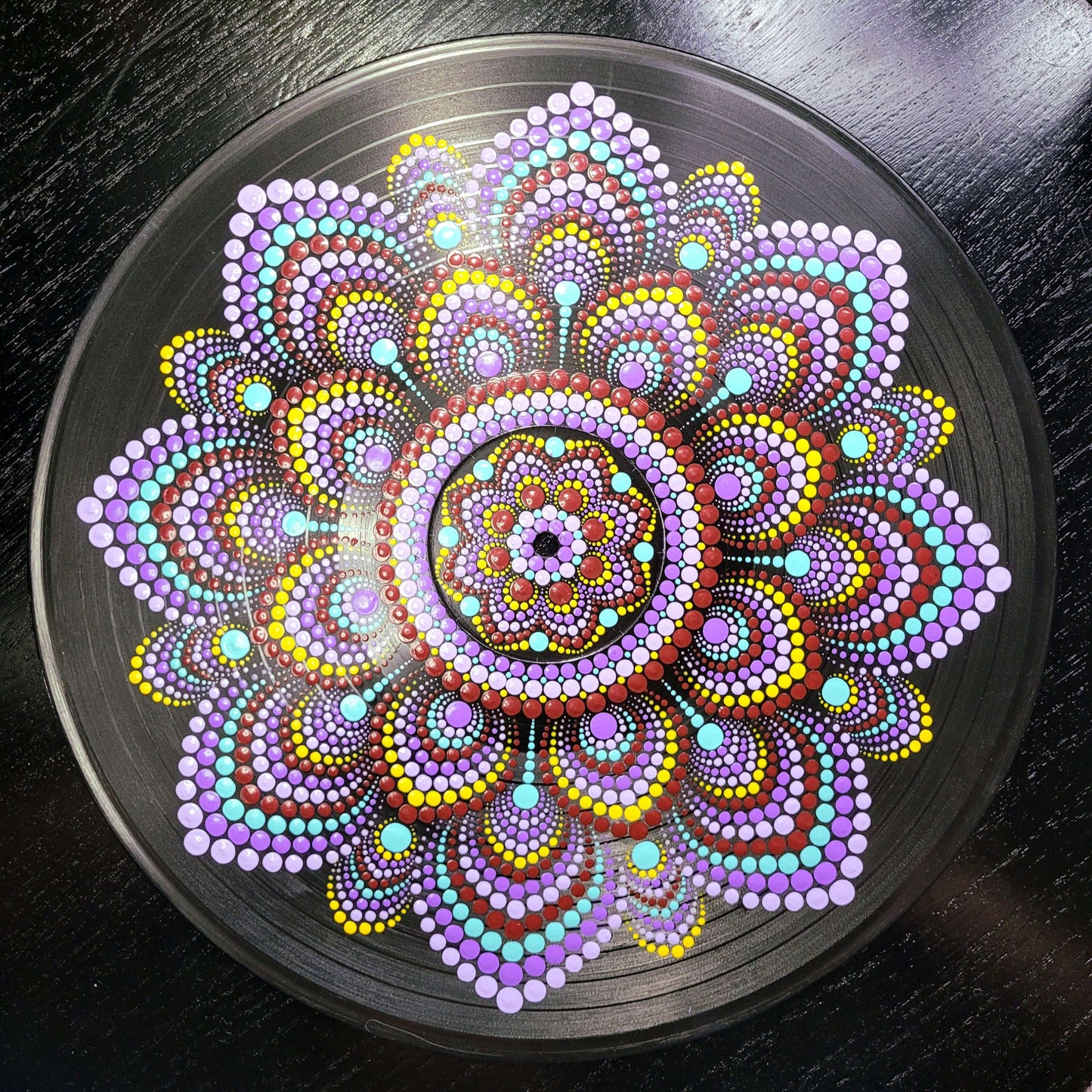 "Helpless" (from Hamilton) by Lin Manuel Miranda Hand Painted Vinyl LP image 0