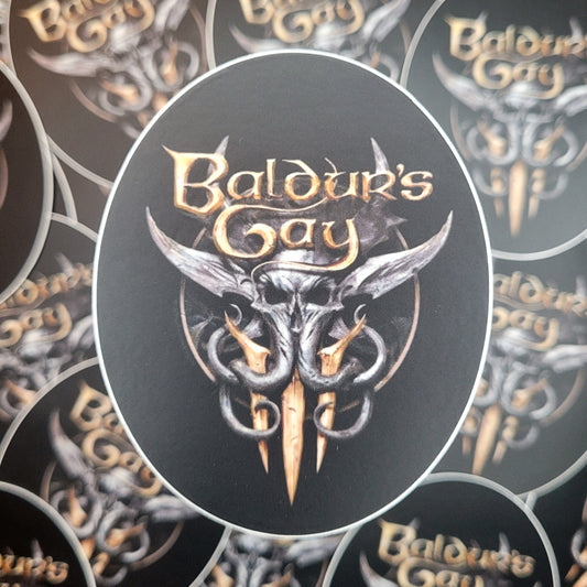 Baldur's Gay Sticker