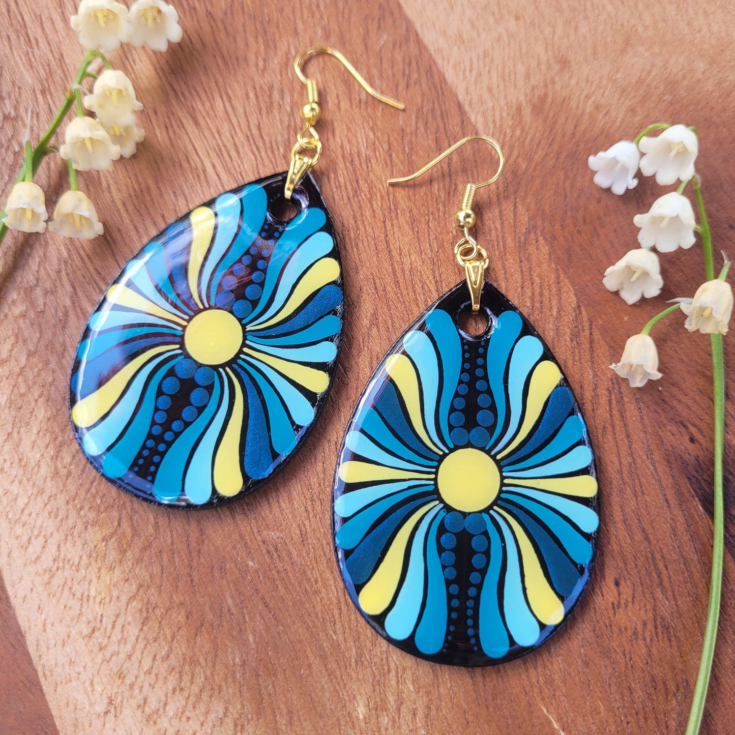 HOE Synesthesia Portrait Teardrop Earrings