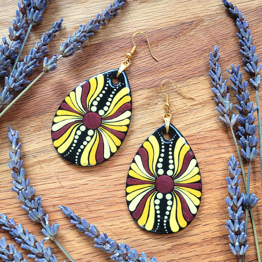 LIBRA Synesthesia Portrait Teardrop Earrings