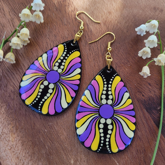 CUNT Synesthesia Portrait Teardrop Earrings