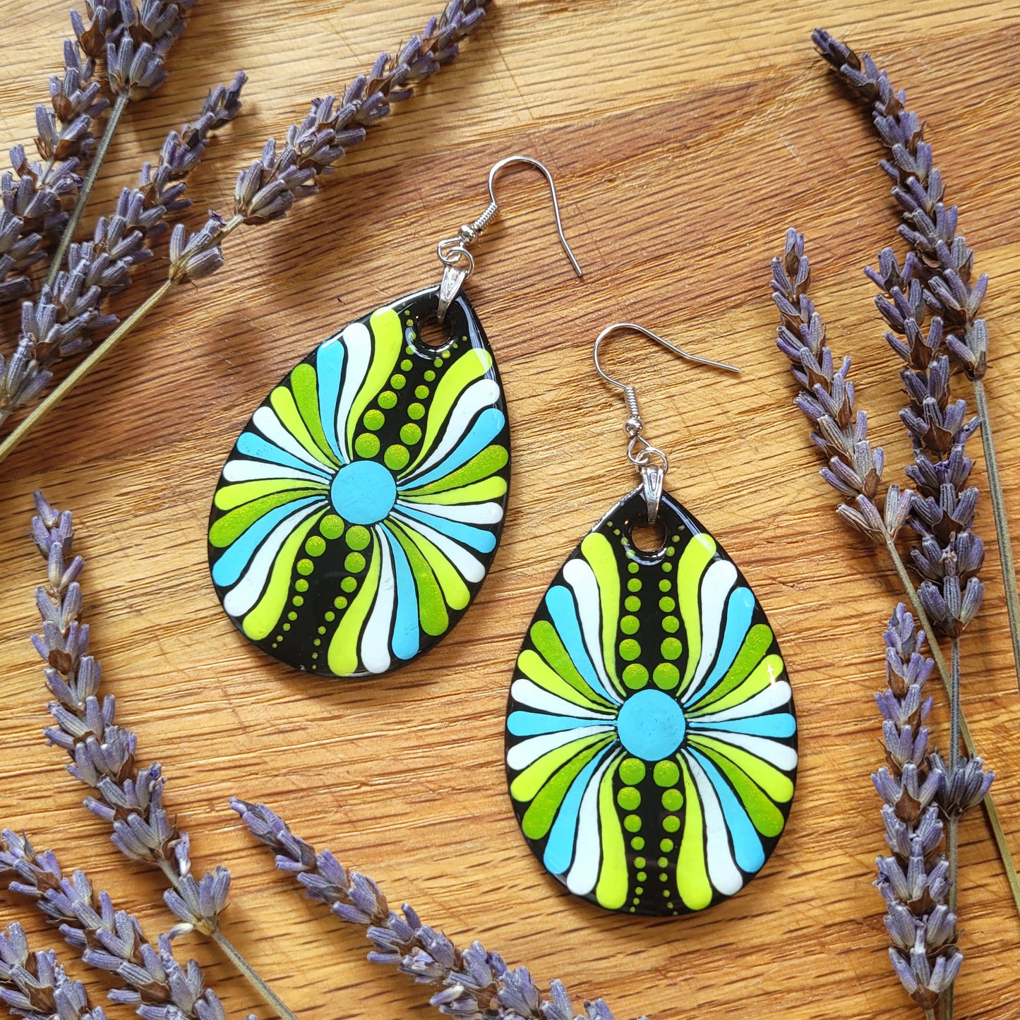 LEO Synesthesia Portrait Teardrop Earrings