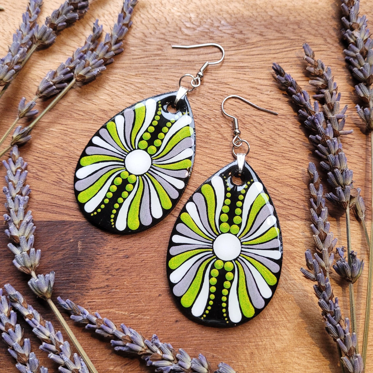AROMANTIC Pride Teardrop Earrings