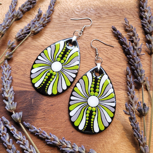 AROMANTIC Pride Teardrop Earrings