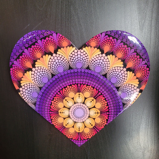 9" Wooden Heart Custom Name Portrait