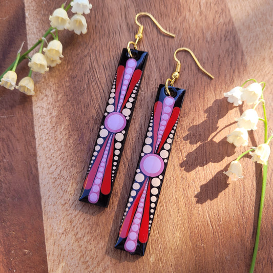 SLUT Rectangular Earrings