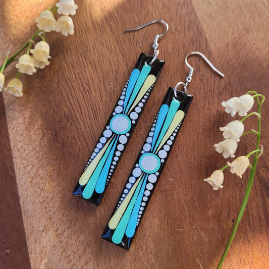 AQUARIUS Rectangular Earrings