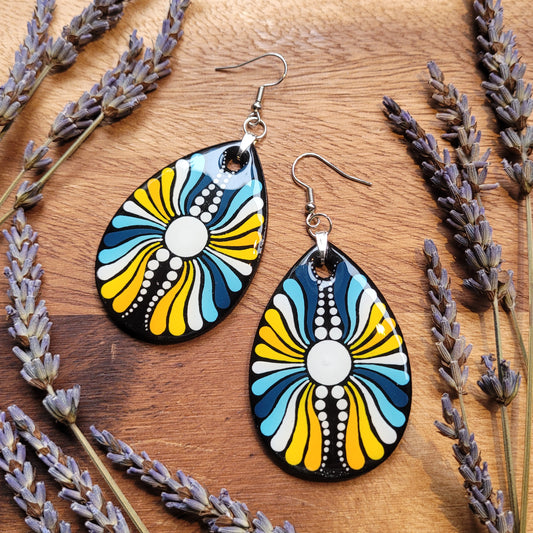AROACE Pride Teardrop Earrings