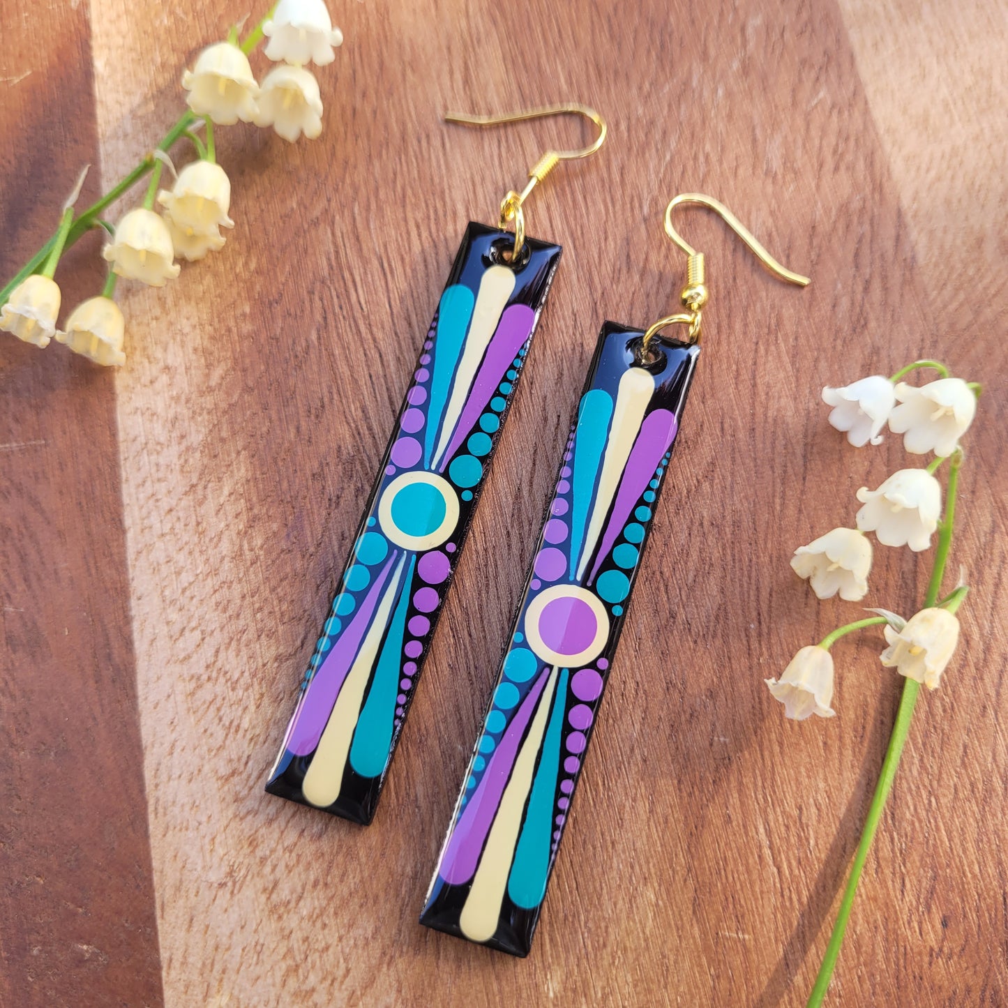 TWATWAFFLE Rectangular Earrings