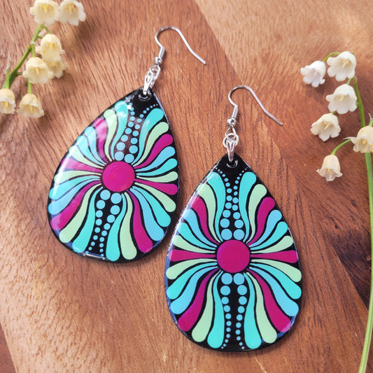 TWAT Synesthesia Portrait Teardrop Earrings