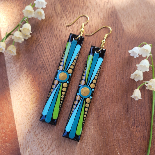 VIRGO Rectangular Earrings