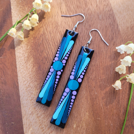 FUCK Rectangular Earrings