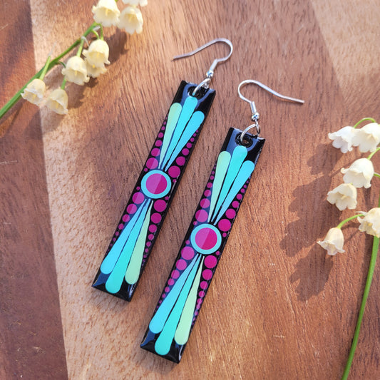 TWAT Rectangular Earrings