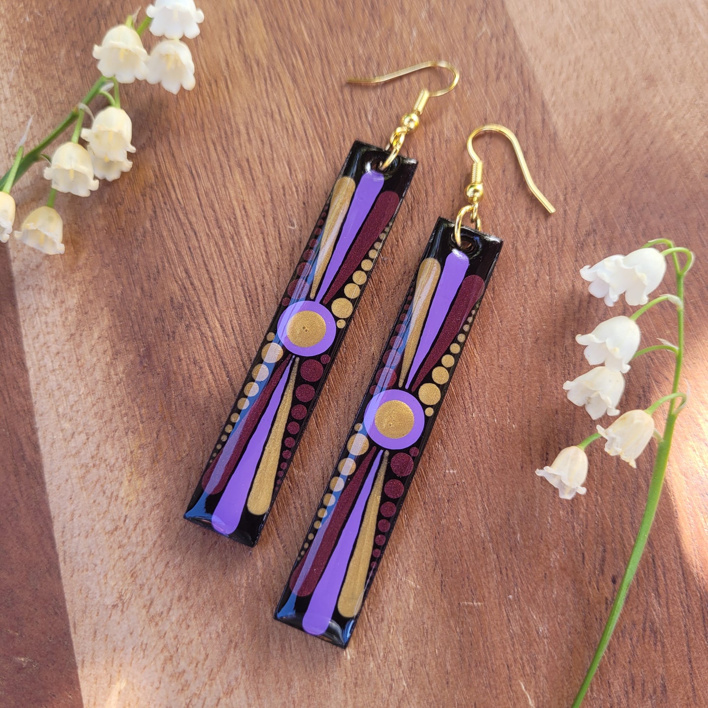 GEMINI Rectangular Earrings