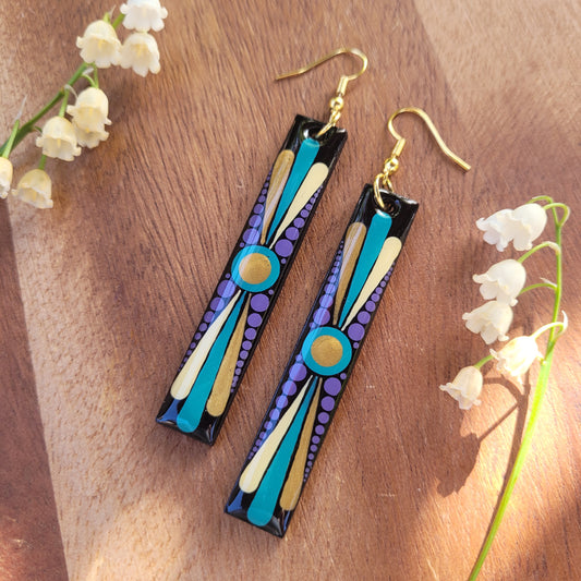 PISCES Rectangular Earrings