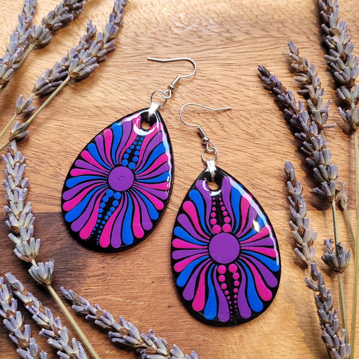 BISEXUAL Pride Teardrop Earrings