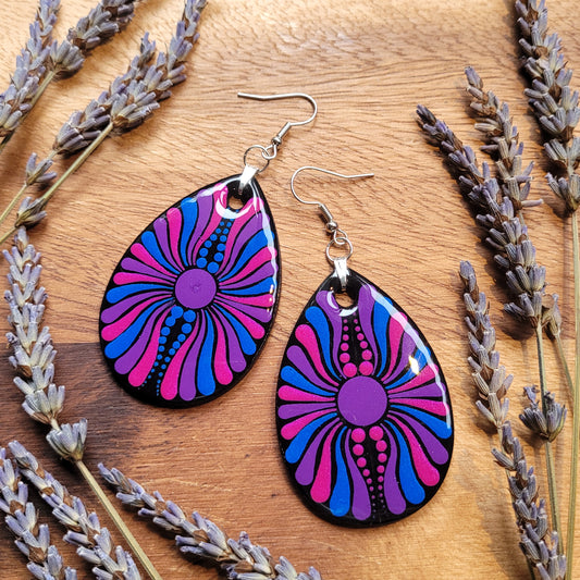 BISEXUAL Pride Teardrop Earrings