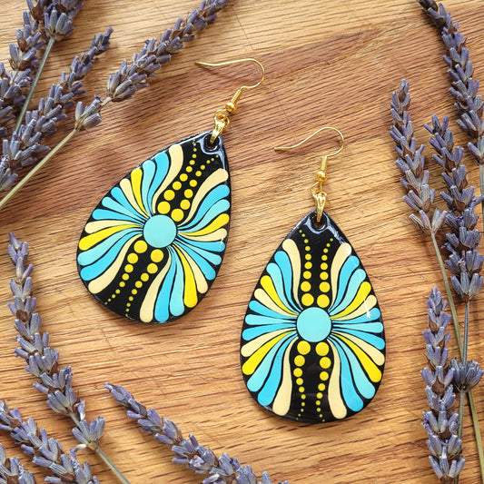 ARIES Synesthesia Portrait Teardrop Earrings