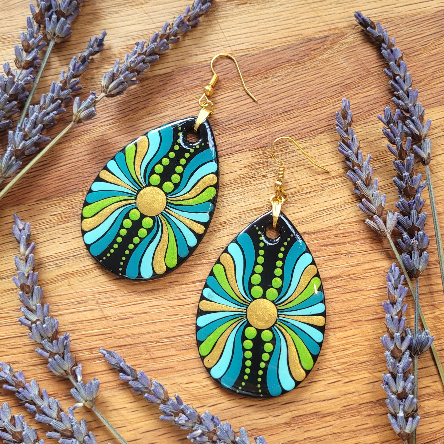 VIRGO Synesthesia Portrait Teardrop Earrings