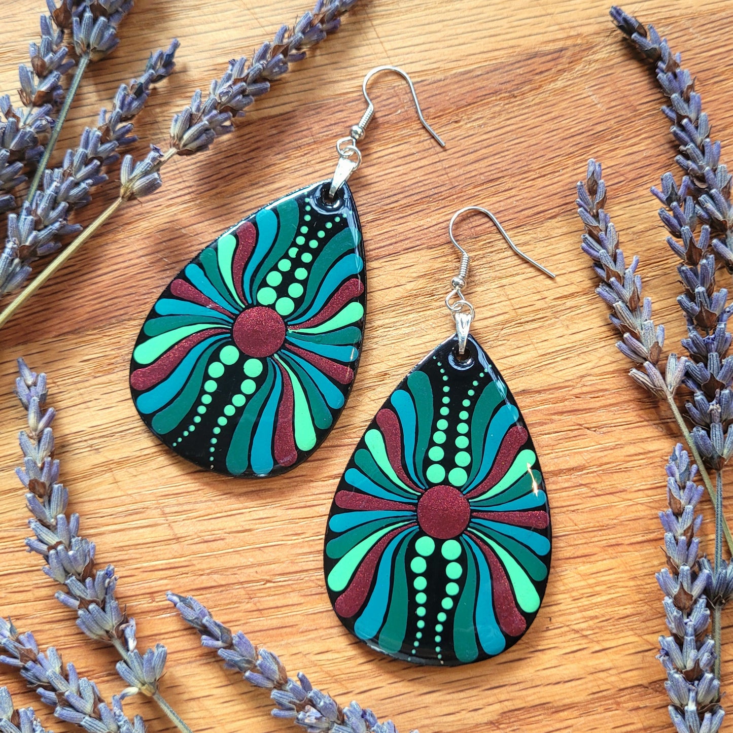 TAURUS Synesthesia Portrait Teardrop Earrings